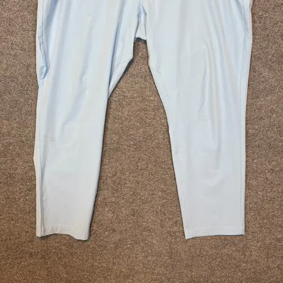 Fabletics Pants Mens‎ 40x30 Blue Performance Stretch Golf Chino Tapered Flaw - Picture 2 of 15